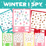 Winter i spy, preschool game,Winter Preschool Printable, M