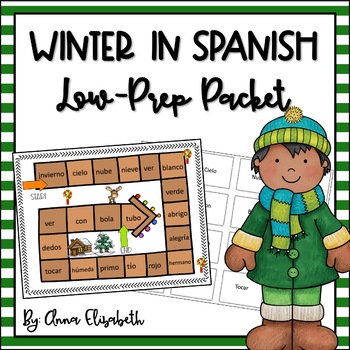 Preview of Spanish Winter Activities