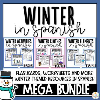 Preview of Winter in Spanish Mega Bundle - El Invierno