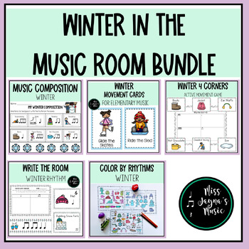 Preview of Winter in the Music Room Bundle