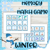 Winter memory game - printable games - memory games classr