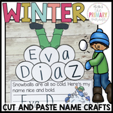 Winter name craft | Christmas name craft | Snow name craft