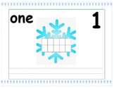 Winter number mats - numbers 1 through 10 {math} {10 frame}