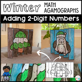 Winter or Christmas Math Agamograph Project - Adding 2-Dig