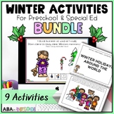 Winter or Christmas Preschool Activities BUNDLE 10 Activit