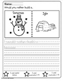 Winter or December Differentiated Writing Bundle