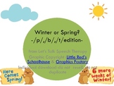 Winter or Spring? P, B, T Articulation edition for Speech Therapy