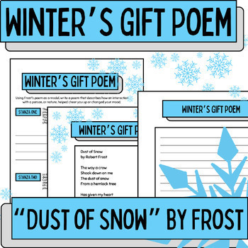 Preview of Winter's Gift Christmas Poetry Writing- Dust of Snow by Frost