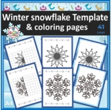 Winter snowflakes Template for Fine motor practice | fun c