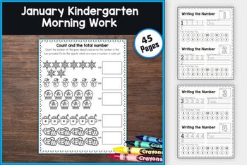 Preview of Winter-themed Early Morning Engagements for Children in January