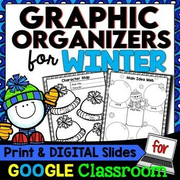 Preview of Winter themed Reading Responses and Graphic Organizers