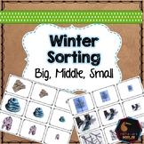 Winter themed math sorting