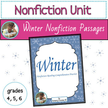 Preview of Winter Themed Passages with Comprehension Questions for Nonfiction Reading