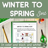 Winter to Spring Sort Worksheet