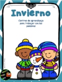 Winter vocabulary center (Spanish)