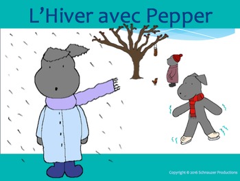 Preview of Winter with Pepper in French