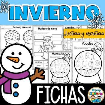 Winter worksheets spanish