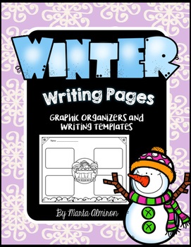 Preview of Winter writing package FREEBIE