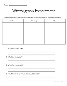 Preview of Wintergreen Experiment