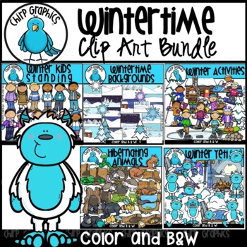 Preview of Wintertime Clip Art Bundle