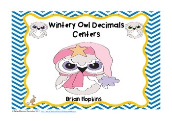 Preview of Winter Owl Decimals