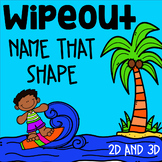 WipeOut Math Game - Name the Shape - 2D and 3D figures