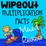 Fact Fluency Multiplication Math Game - WipeOut Mixed Facts
