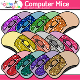 Wireless Computer Mouse Clipart: Colorful Simple Glitter T