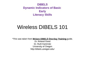 Preview of Wireless Dibels Training
