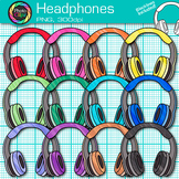 Wireless Headphone Clipart: Colorful Classroom Clip Art, C