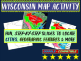 Wisconsin Map Activity- fun, engaging, follow-along 14-slide PPT