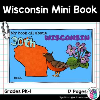 Preview of Wisconsin Mini Book for Early Readers - A State Study
