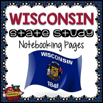 Preview of Wisconsin State Study Notebooking Pages