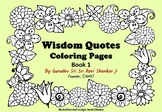 Wisdom Quotes Coloring Pages for Mindfulness