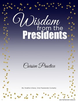 Preview of Wisdom from the Presidents Copywork