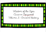 Wisdom of the Ages Copywork, Volume I Bundle Ancient History