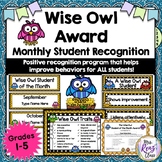 Student of the Month  Wise Owl Award Student of the Month 