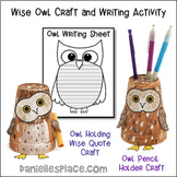 Wise Owl Craft and Writing Activity