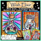 Wish Elixir - Art Lesson Plan - New Year - Valentine's Day