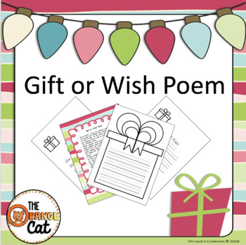 Preview of Wish or Gift Poem Frame