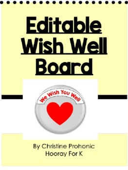 Preview of Wish Well Board (Conscious Discipline)
