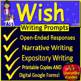 Wish by Barbara O'Connor Writing Prompts - Printable AND G
