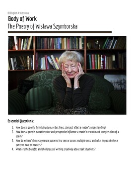 Preview of Wislawa Szymborska BoW Poetry Packet