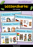 Wissenskartei - 100 Länder - Sparpaket - Materialpaket (German)