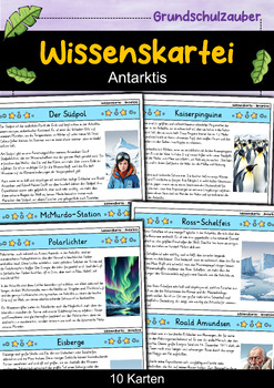 Preview of Wissenskartei - Antarktis (German)