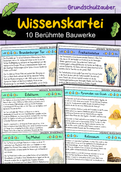 Preview of Wissenskartei - Berühmte Bauwerke (German)