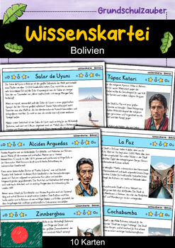 Preview of Wissenskartei - Bolivien (German)