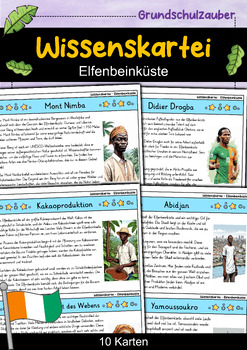 Preview of Wissenskartei - Elfenbeinküste (German)