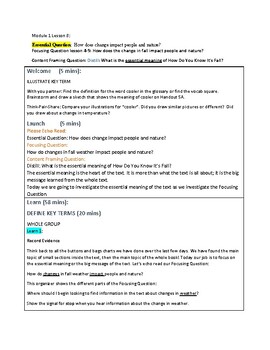 Preview of Wit Lesson plan Grade 2 Module 1 Lesson 8