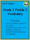 Wit & Wisdom Grade 2 Module 2 Vocabulary Cards and Student Sheets